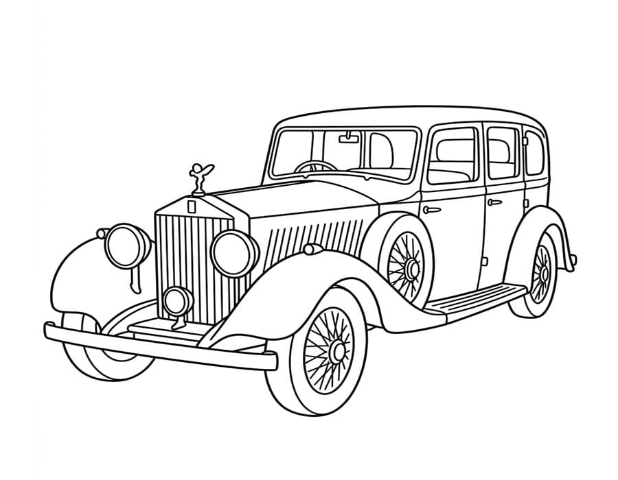 Gratis Rolls Royce stampabile da colorare