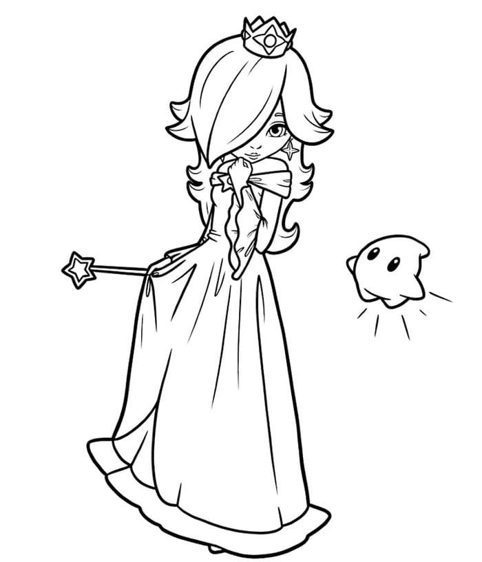 Gratis Rosalina da colorare