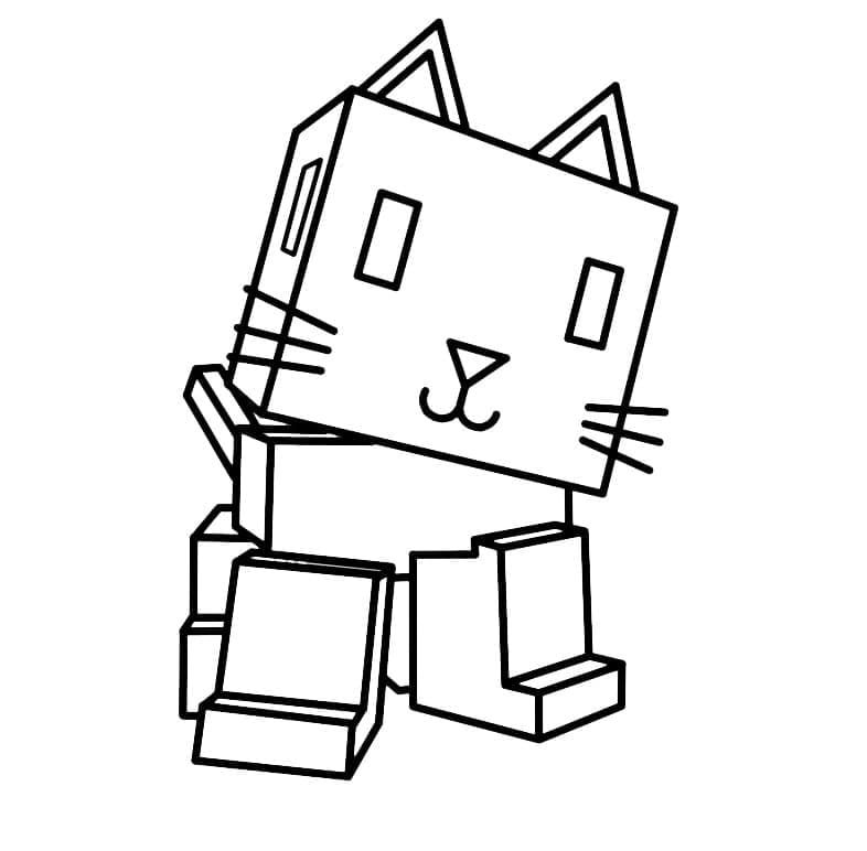 Grow a Garden Gatto da colorare