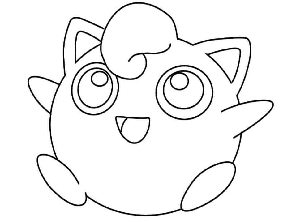 Happy Jigglypuff da colorare