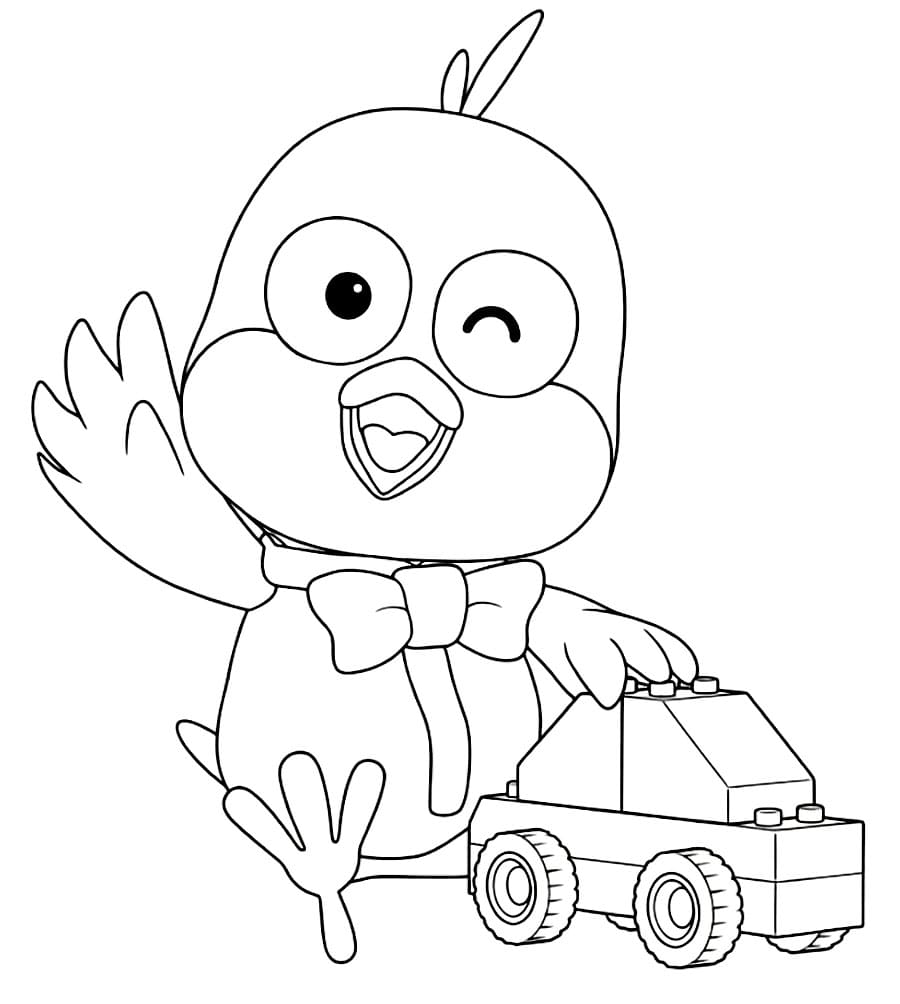 Harry di Pororo da colorare