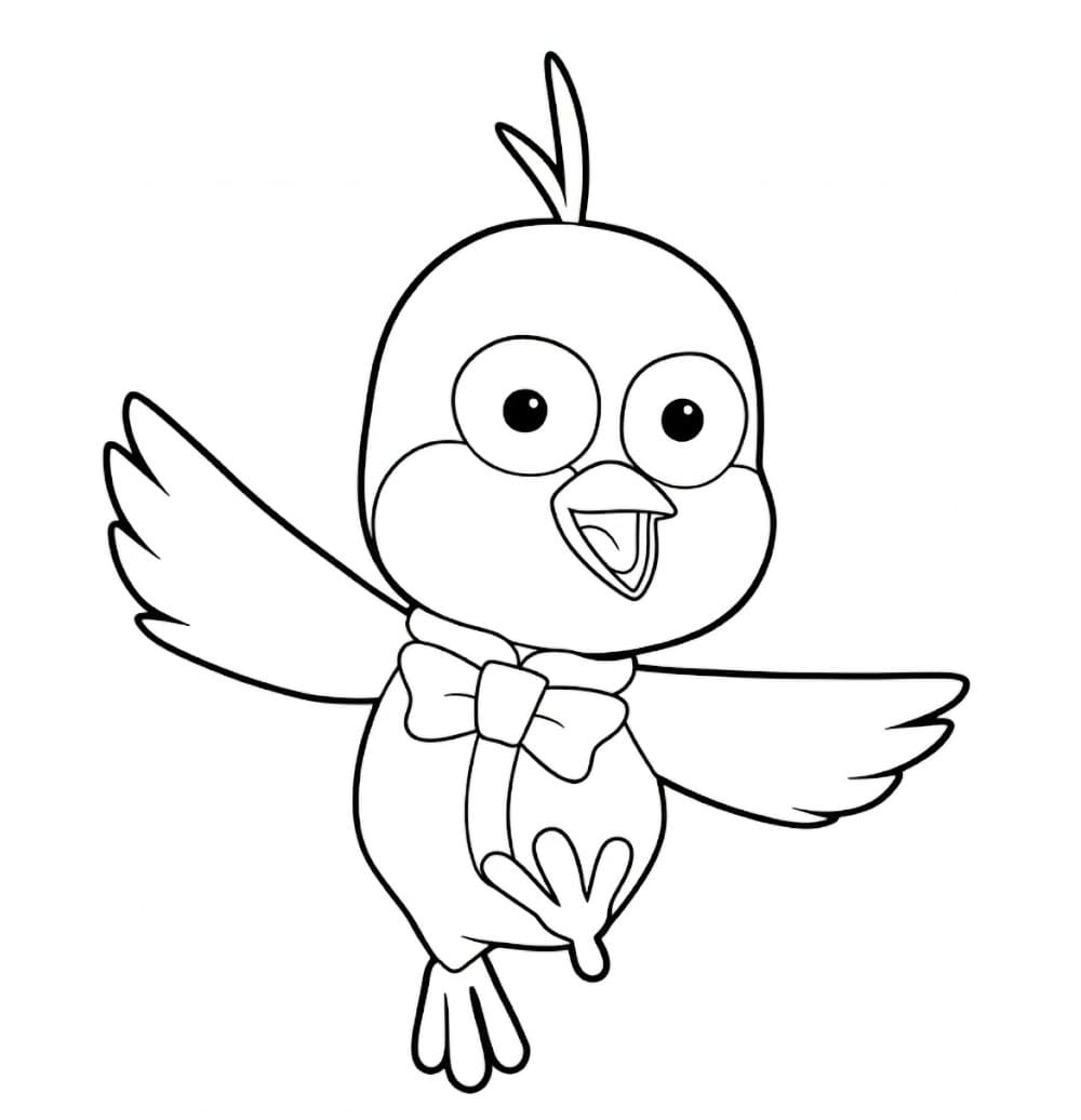 Harry vola da colorare