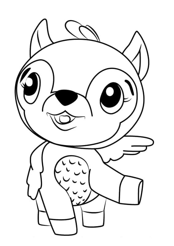 Hatchimals Deeraloo da colorare