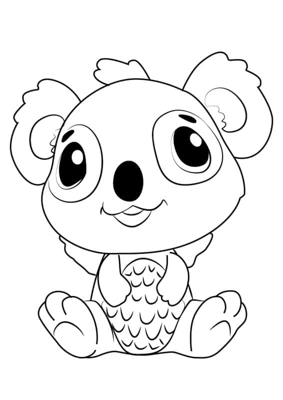 Hatchimals Koalabee da colorare