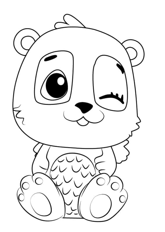 Hatchimals Pandor da colorare