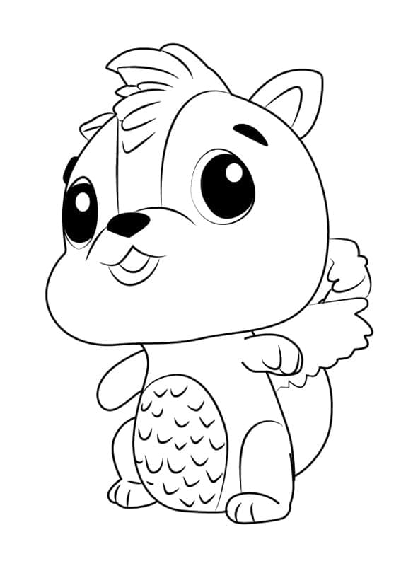 Hatchimals Skunkle da colorare