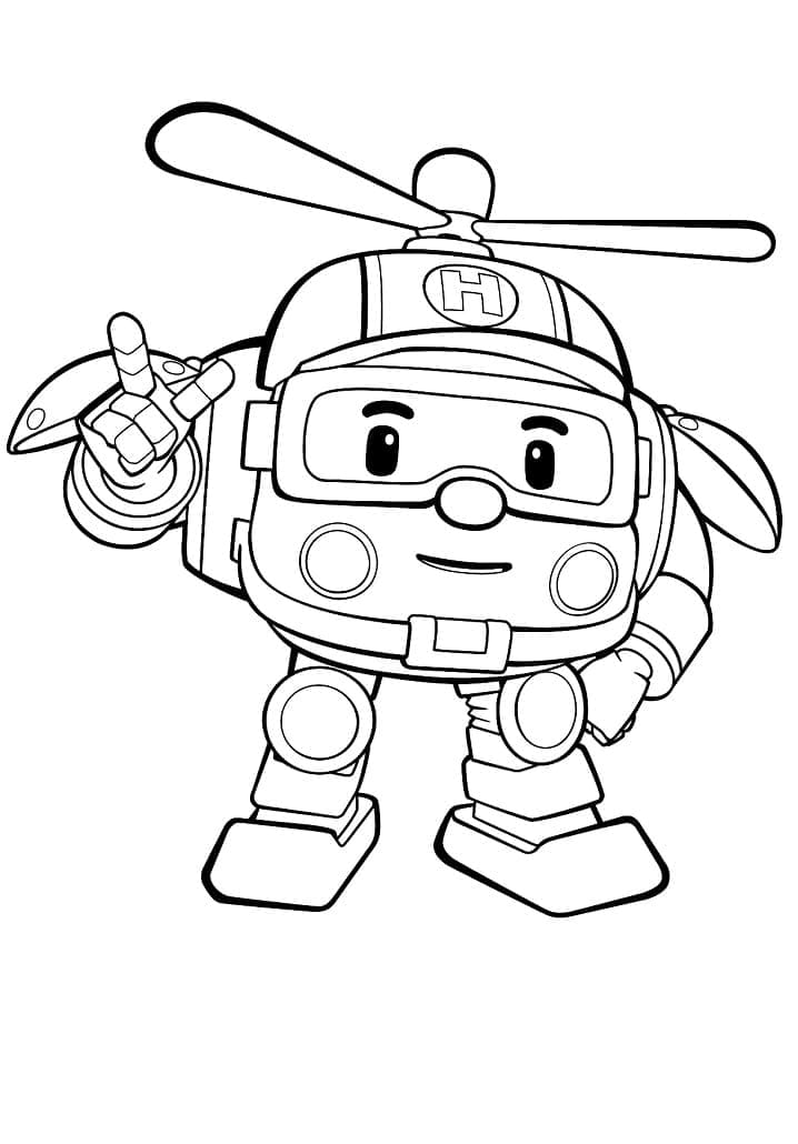 Helly from Robocar Poli da colorare