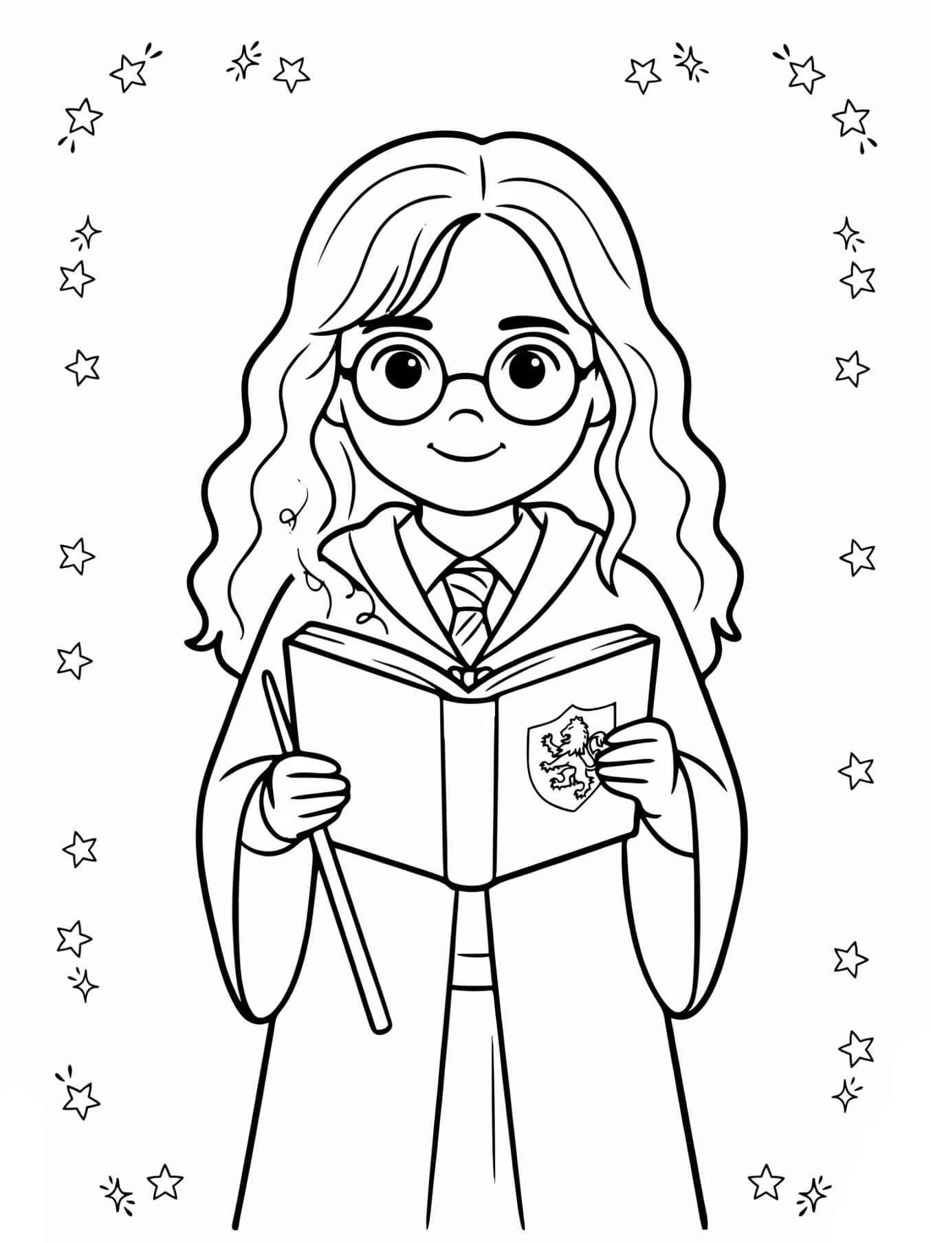 Hermione Granger bellissima da colorare