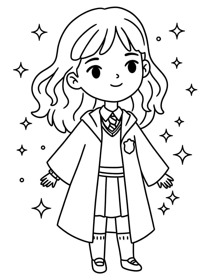 Hermione Granger carina da colorare