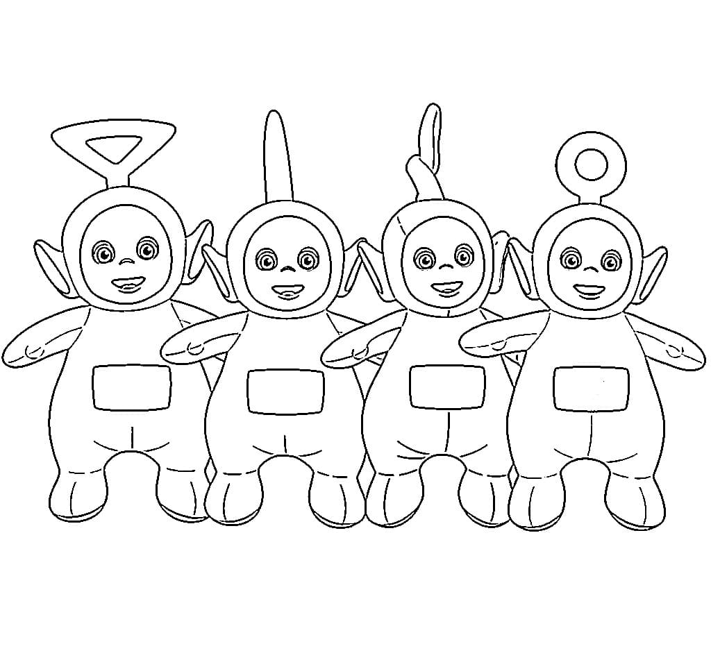 I Teletubbies sono così carini da colorare