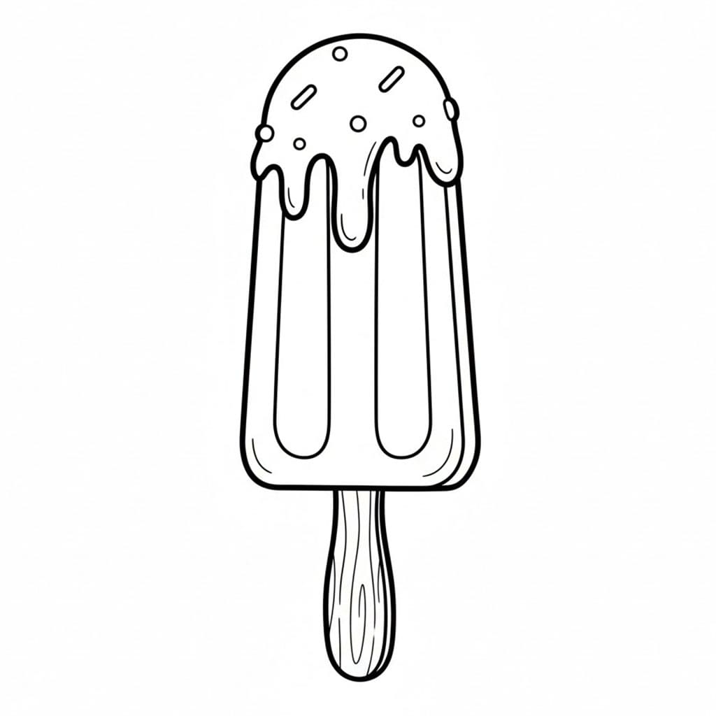 I ghiaccioli sono deliziosi da colorare
