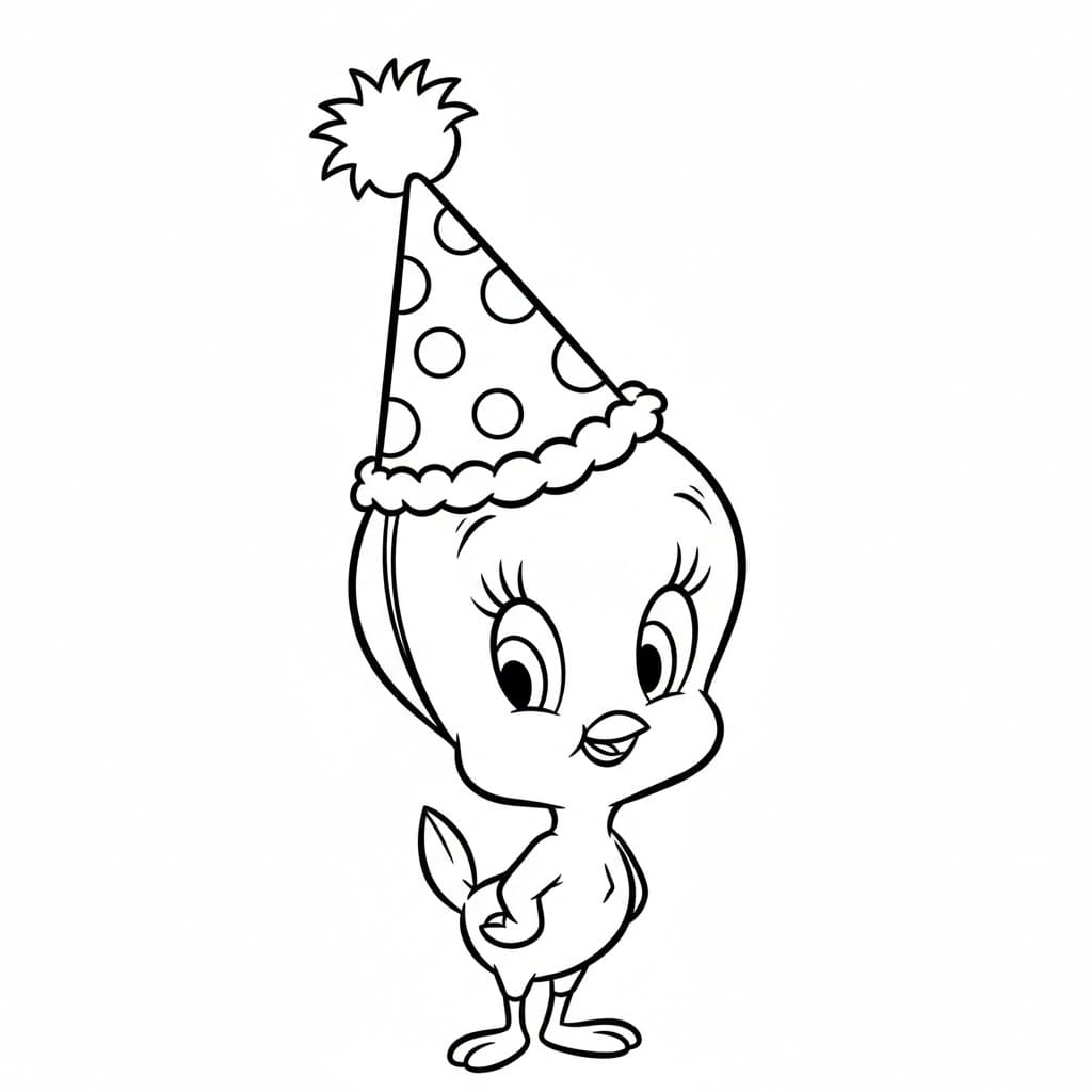 Il compleanno di Titti da colorare