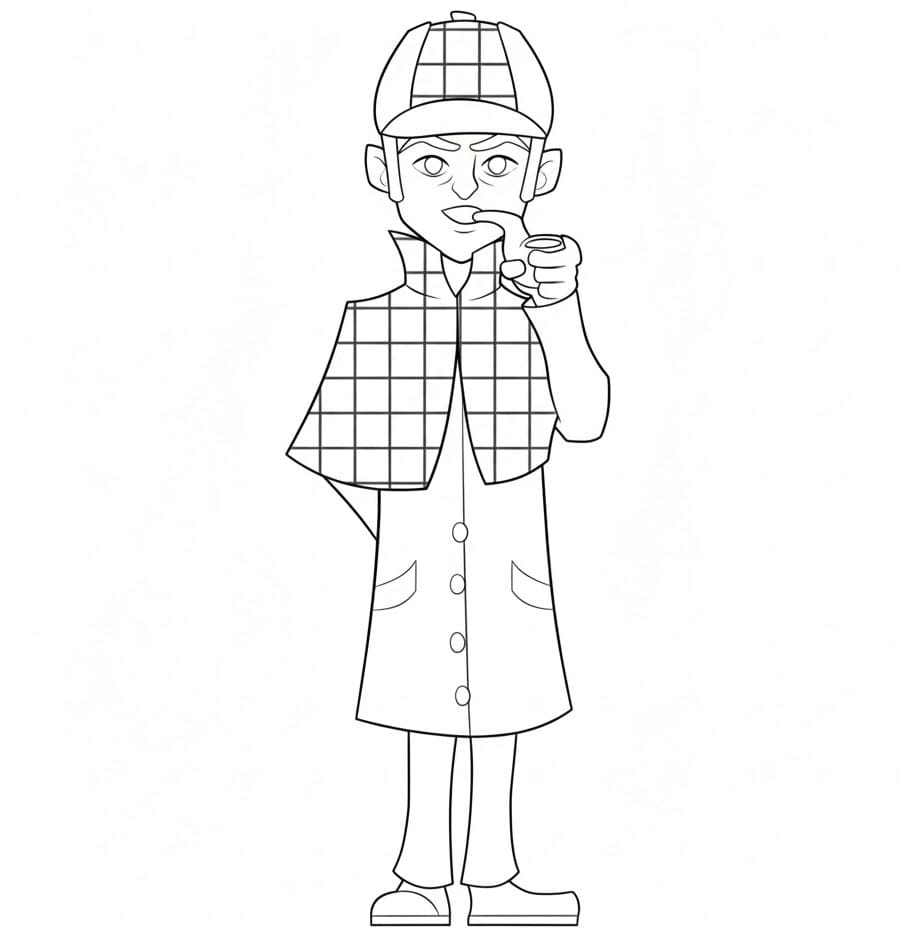 Il mistero di Sherlock Holmes da colorare