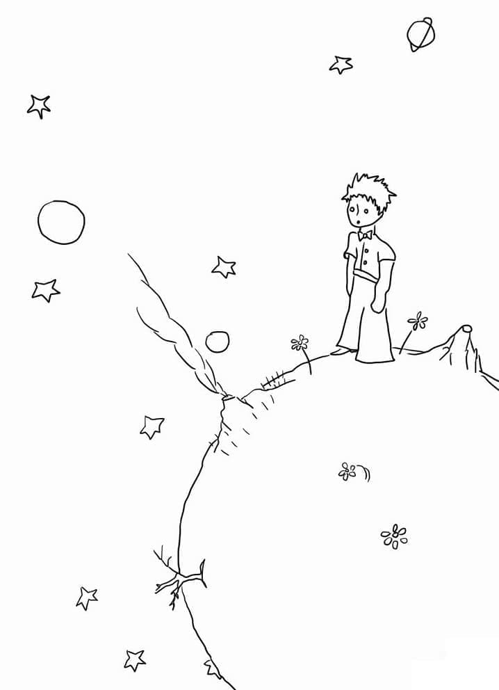 Il piccolo principe 1 da colorare