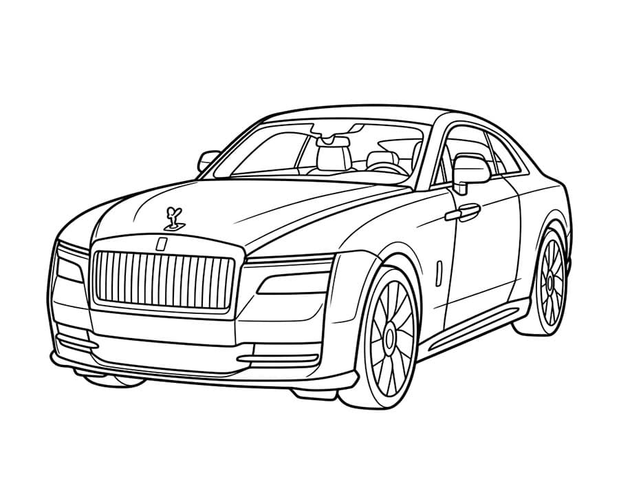 Immagine Rolls Royce gratis stampabile da colorare