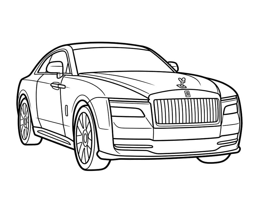 Immagine Rolls Royce gratis da colorare