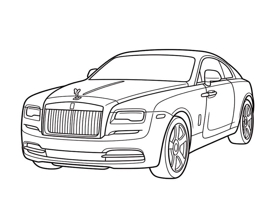 Immagine Rolls Royce stampabile da colorare