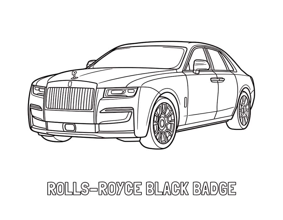 Immagine Rolls Royce da colorare