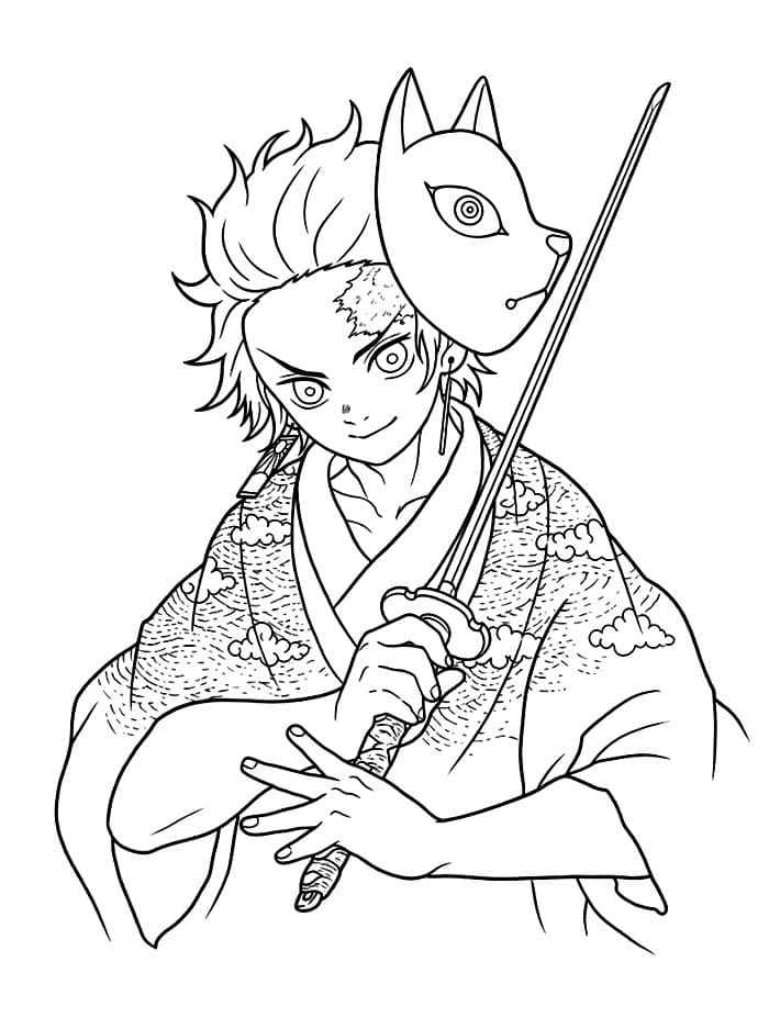 Immagine Tanjiro da colorare