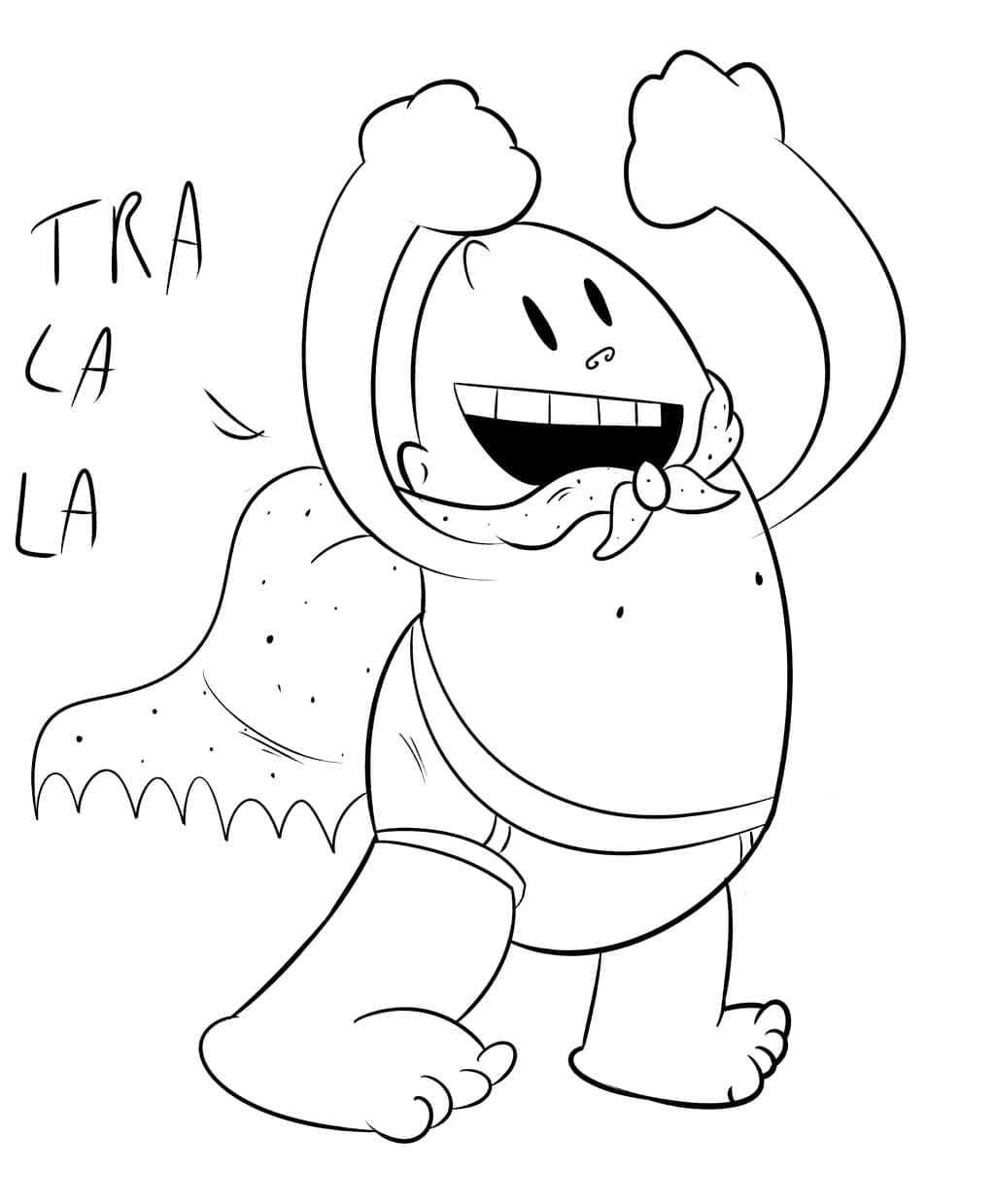 Immagine di Capitan Mutanda da colorare