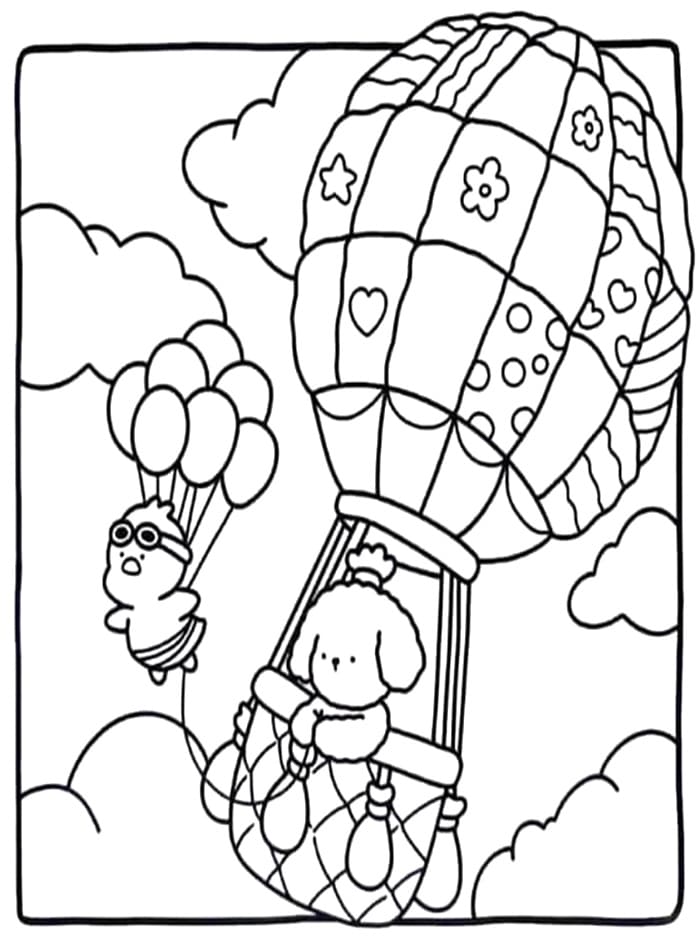 Immagine di Cozy Friend Stampabile Gratis da colorare