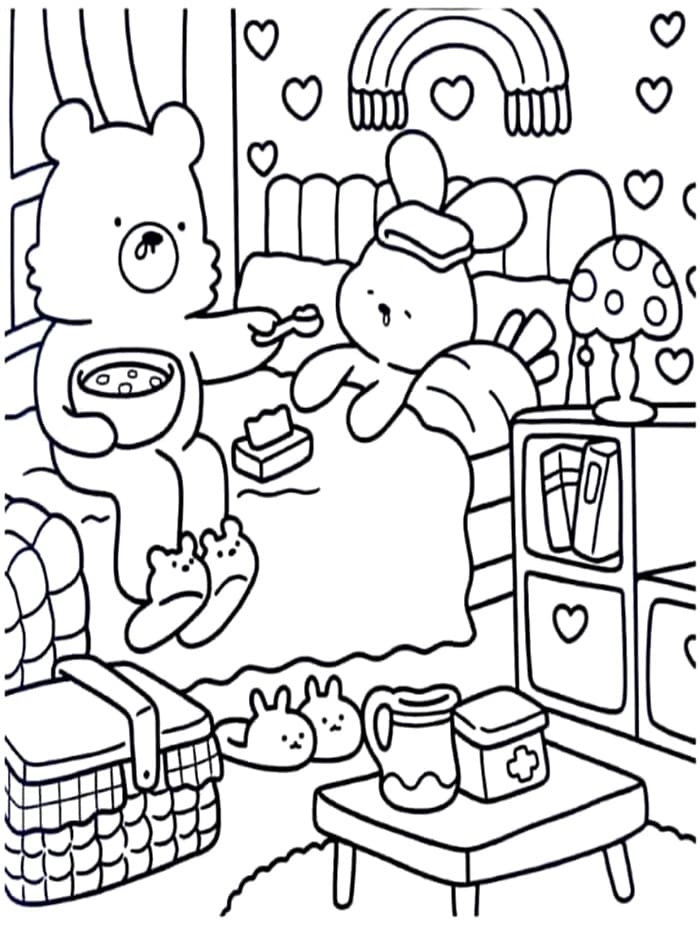 Immagine di Cozy Friend da Stampare da colorare