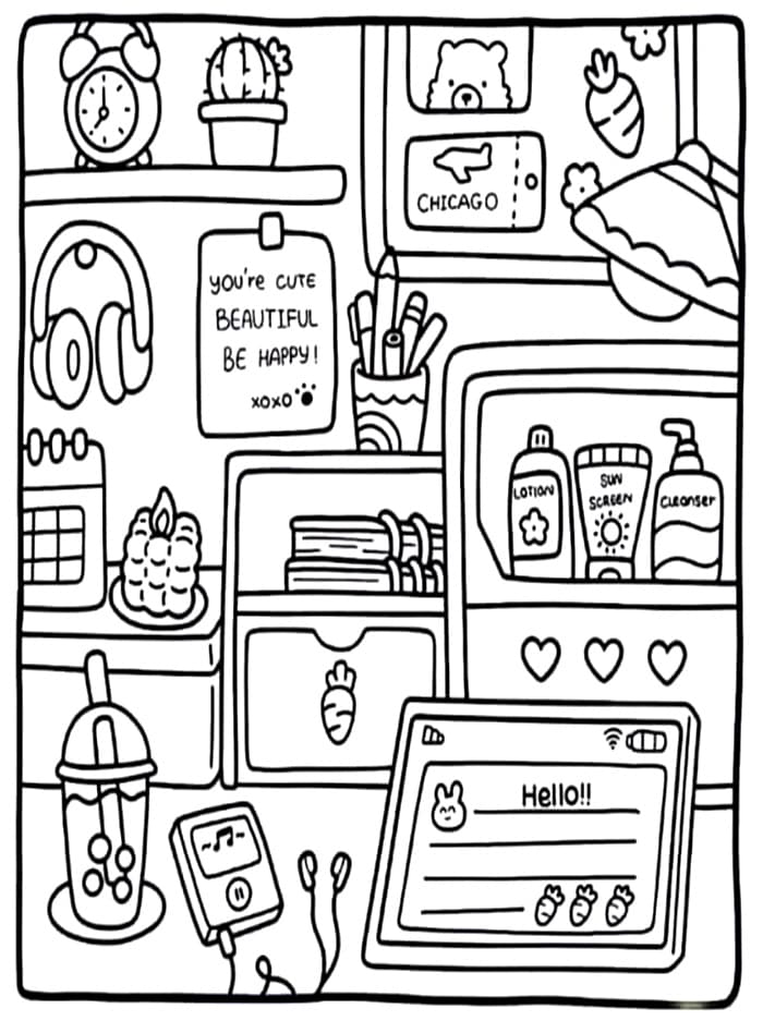 Immagine di Cozy Friend da colorare