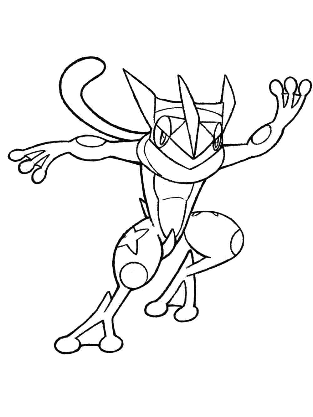 Immagine di Greninja gratis da colorare