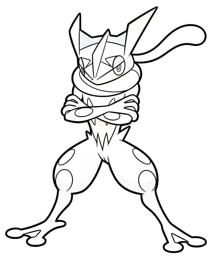 Immagine di Greninja da colorare
