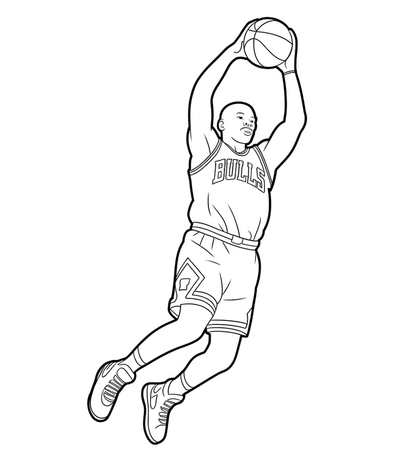 Immagine di Michael Jordan da colorare
