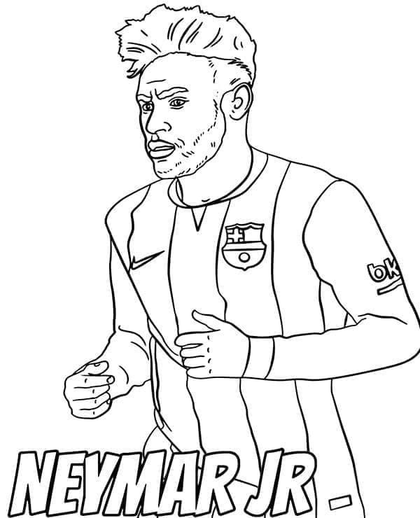 Immagine di Neymar da colorare