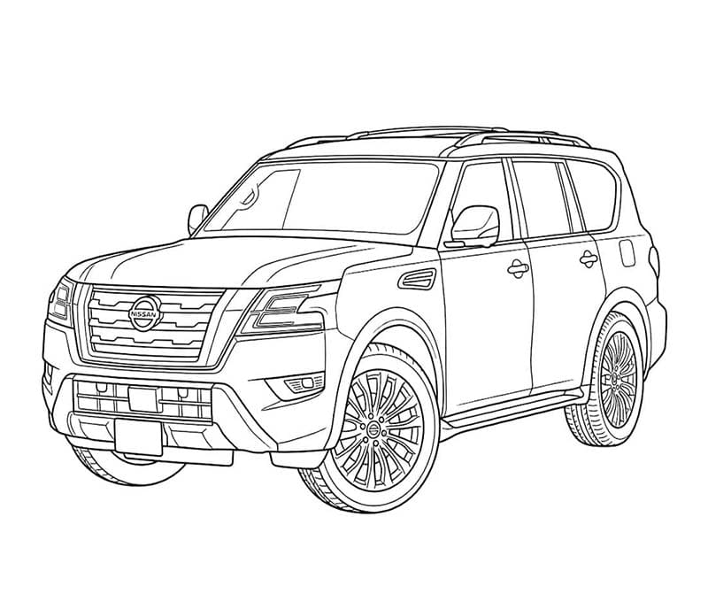 Immagine di Nissan gratis da stampare da colorare