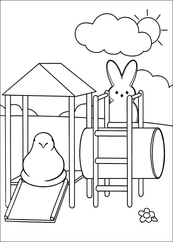Immagine di Peeps da colorare