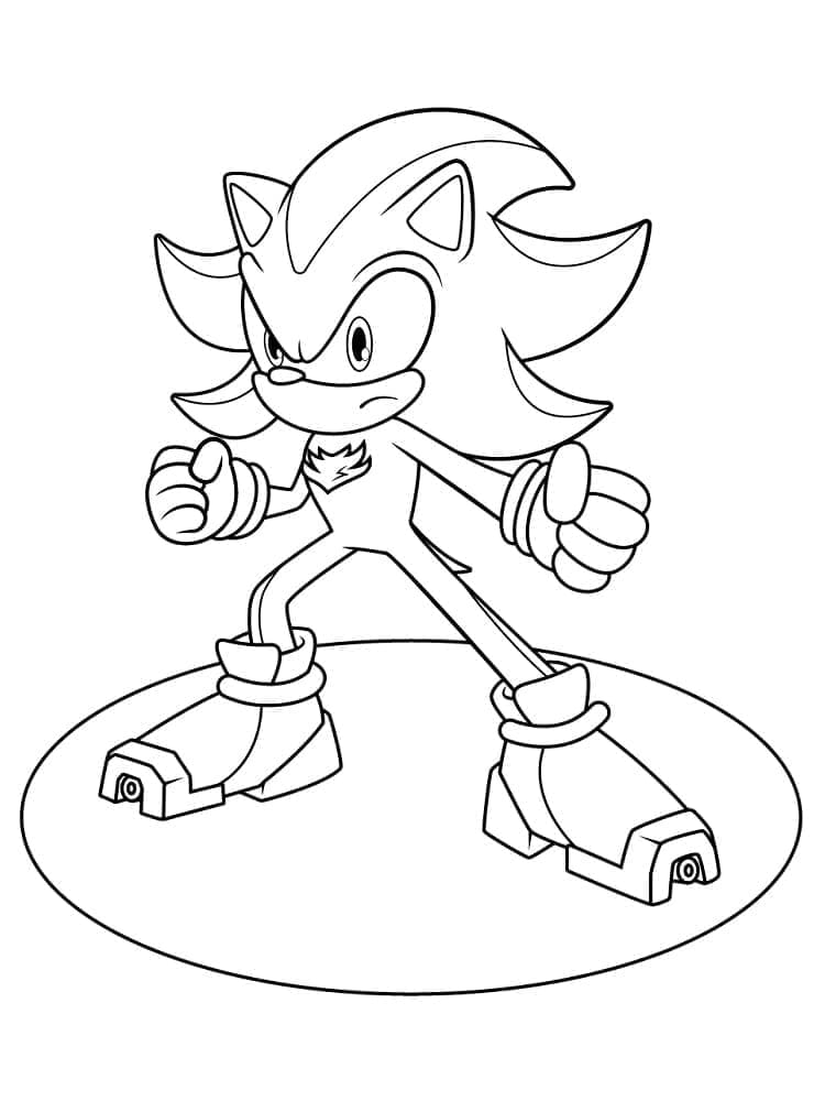 Immagine di Shadow Sonic da colorare