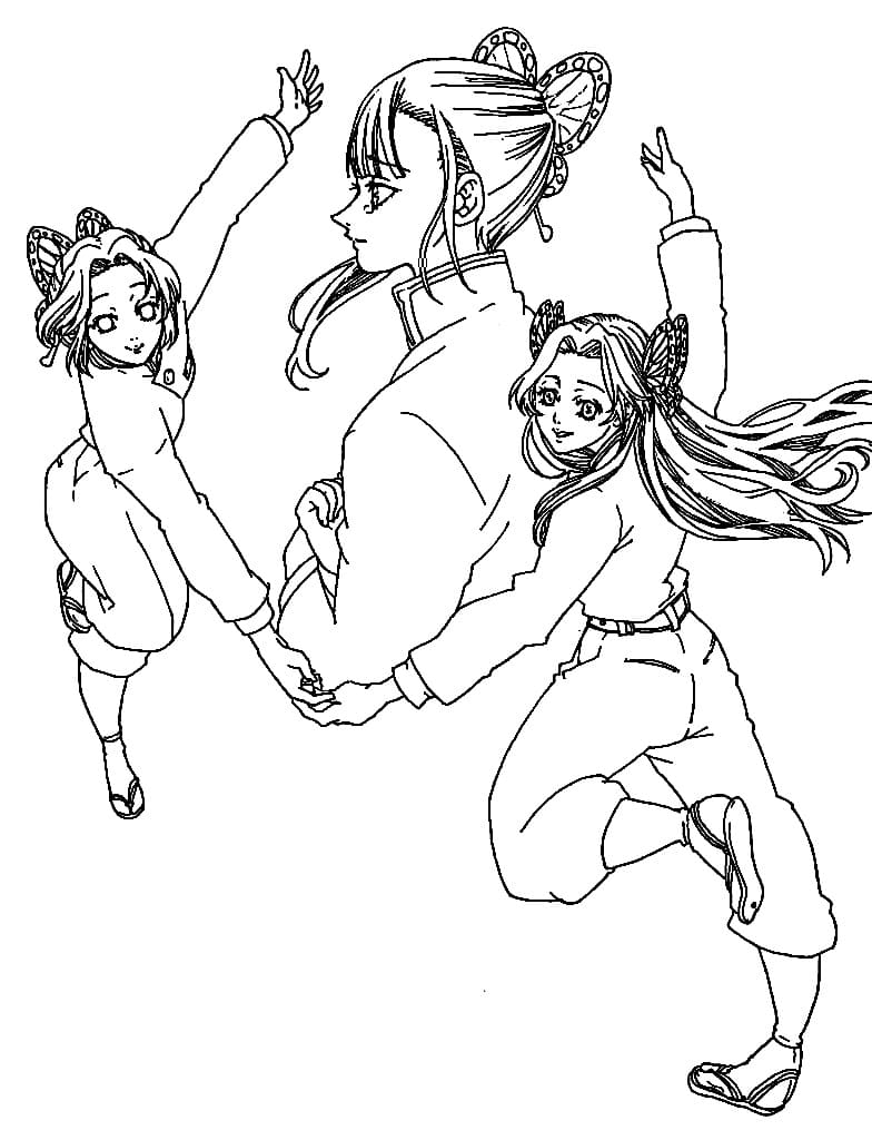 Immagine di Shinobu Kochou da colorare