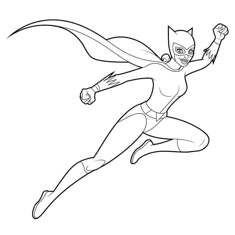 Immagini Catwoman da colorare