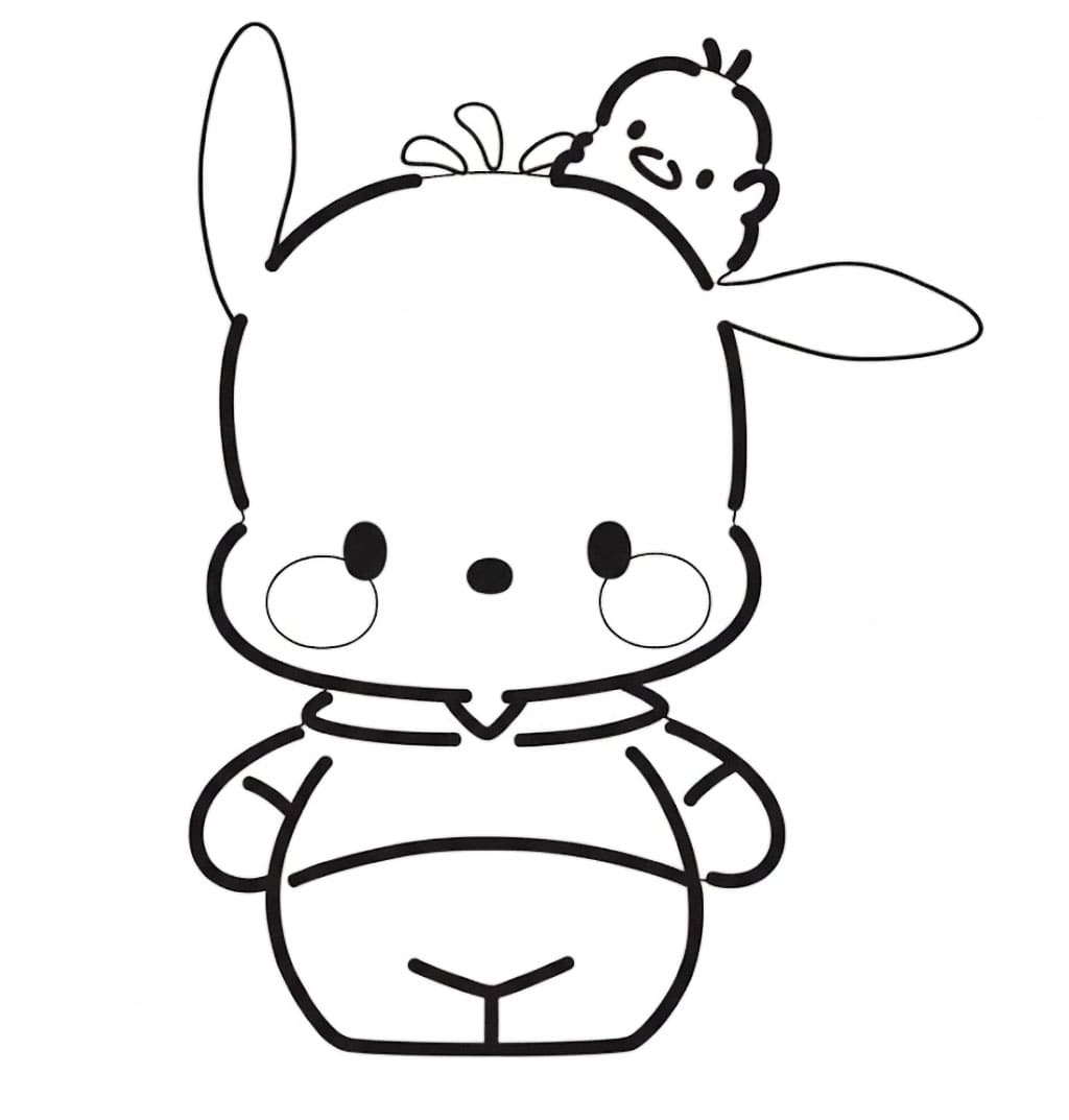 Innocente Pochacco da colorare