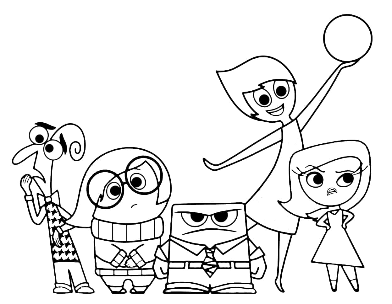 Inside Out da colorare