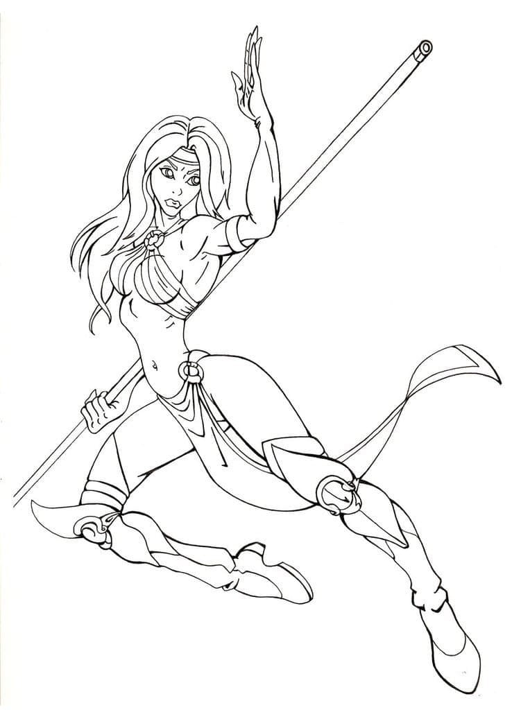 Jade Mortal Kombat da colorare