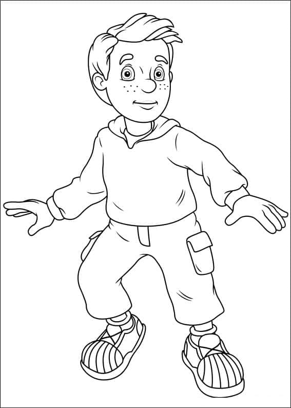 James Jones di Sam il pompiere da colorare