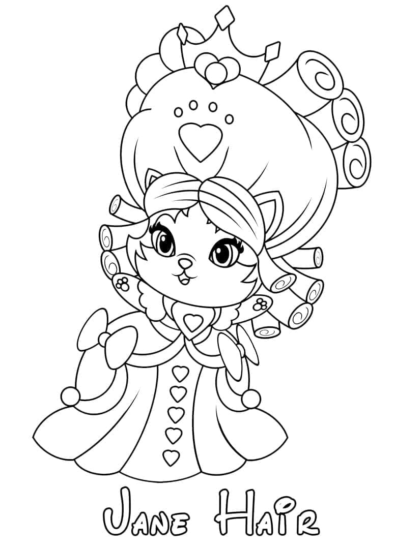 Jane Hair di Palace Pets da colorare