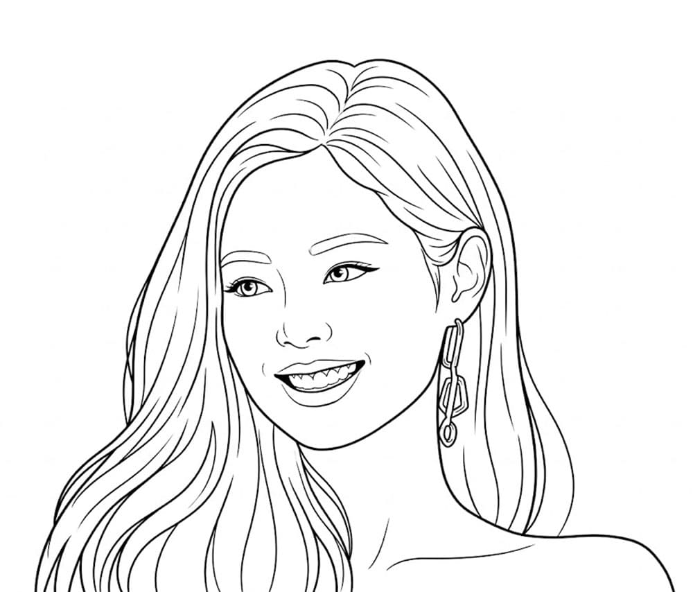 Jennie Blackpink è bellissima da colorare