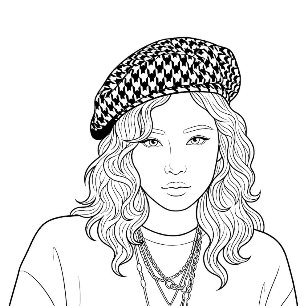 Jennie Blackpink è fantastica da colorare