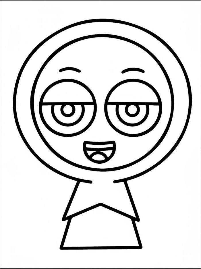 Jevin di Incredibox Sprunki da colorare