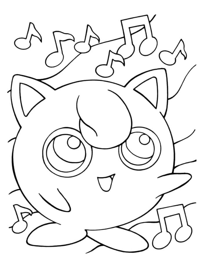 Jigglypuff Gratis da colorare