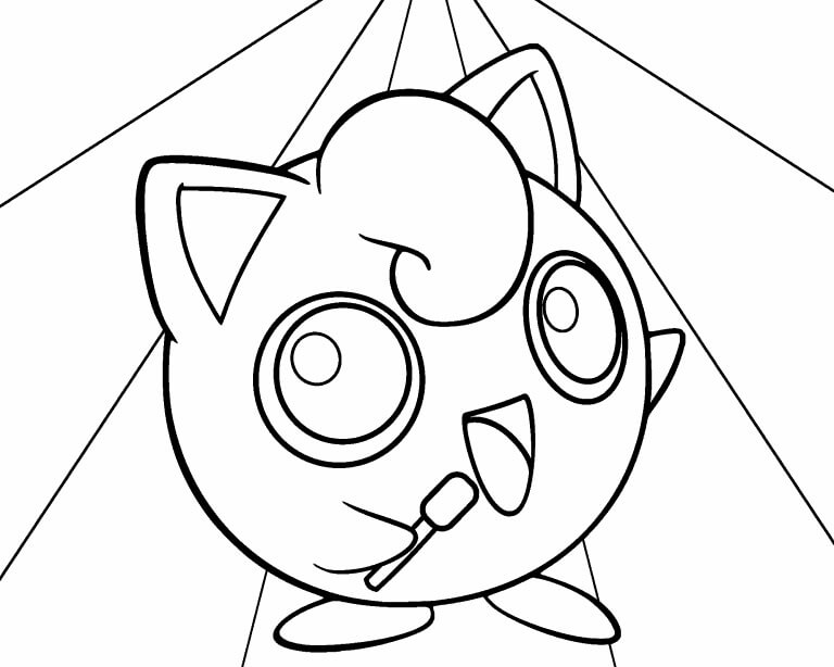 Jigglypuff Singing da colorare