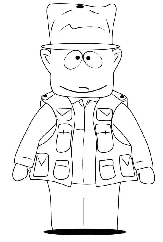 Jimbo Kern di South Park da colorare