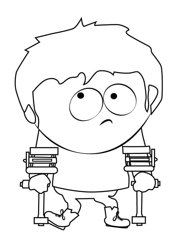 Jimmy Valmer from South Park da colorare