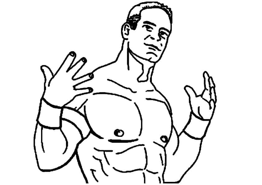 John Cena stampabile da colorare