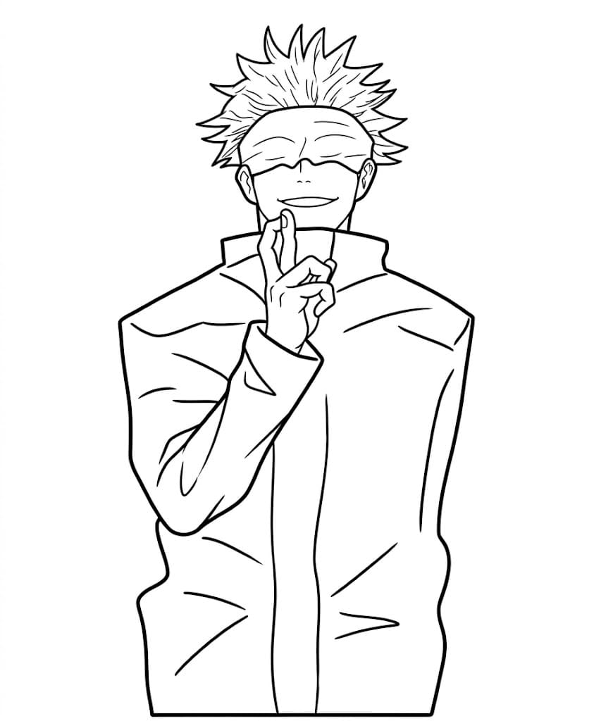 Jujutsu Kaisen Satoru Gojo da colorare